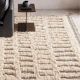 New Beige Colour Moroccon Handmade Wool Rug